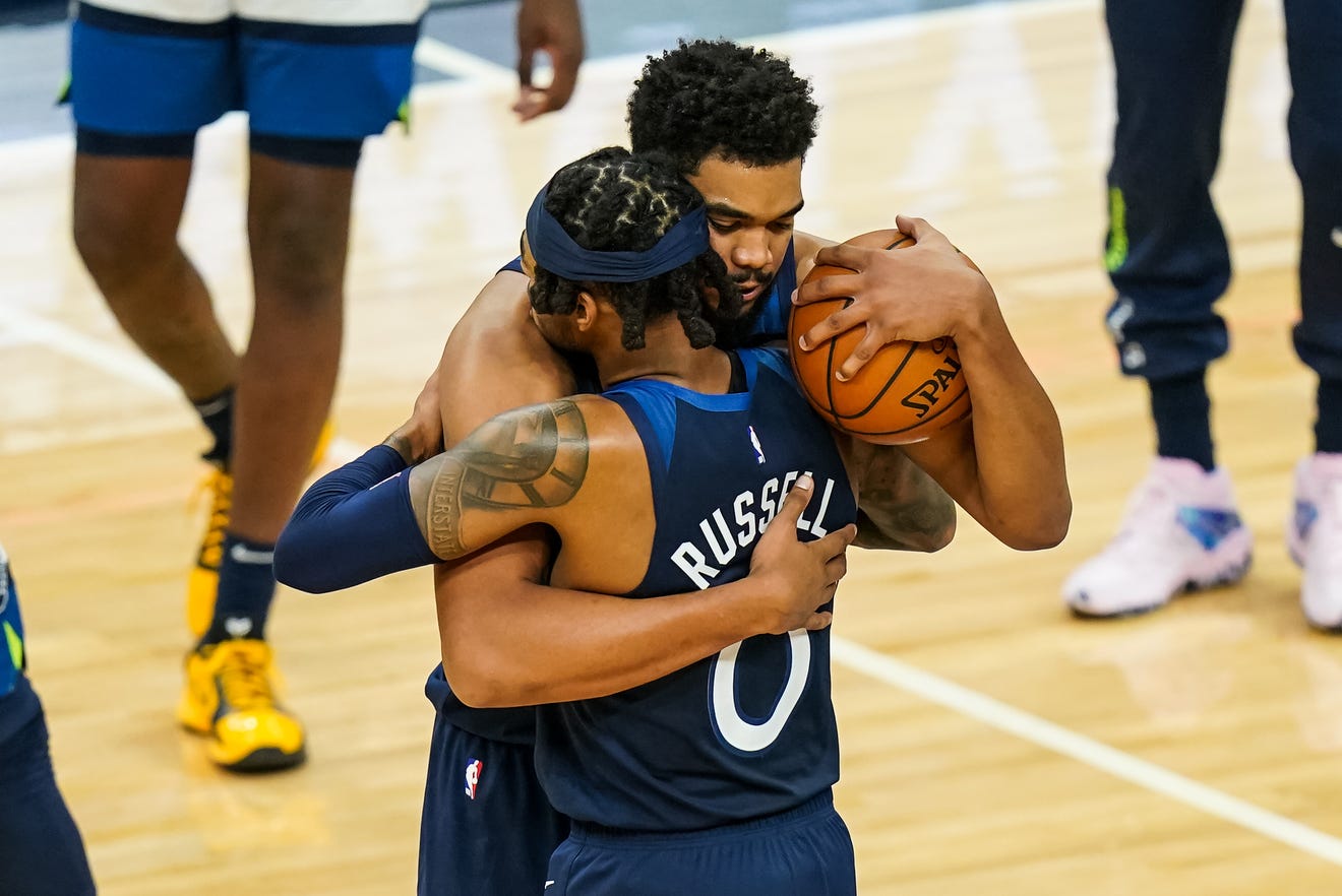 Karl-Anthony Towns and D'Angelo Russell could be traded this offseason